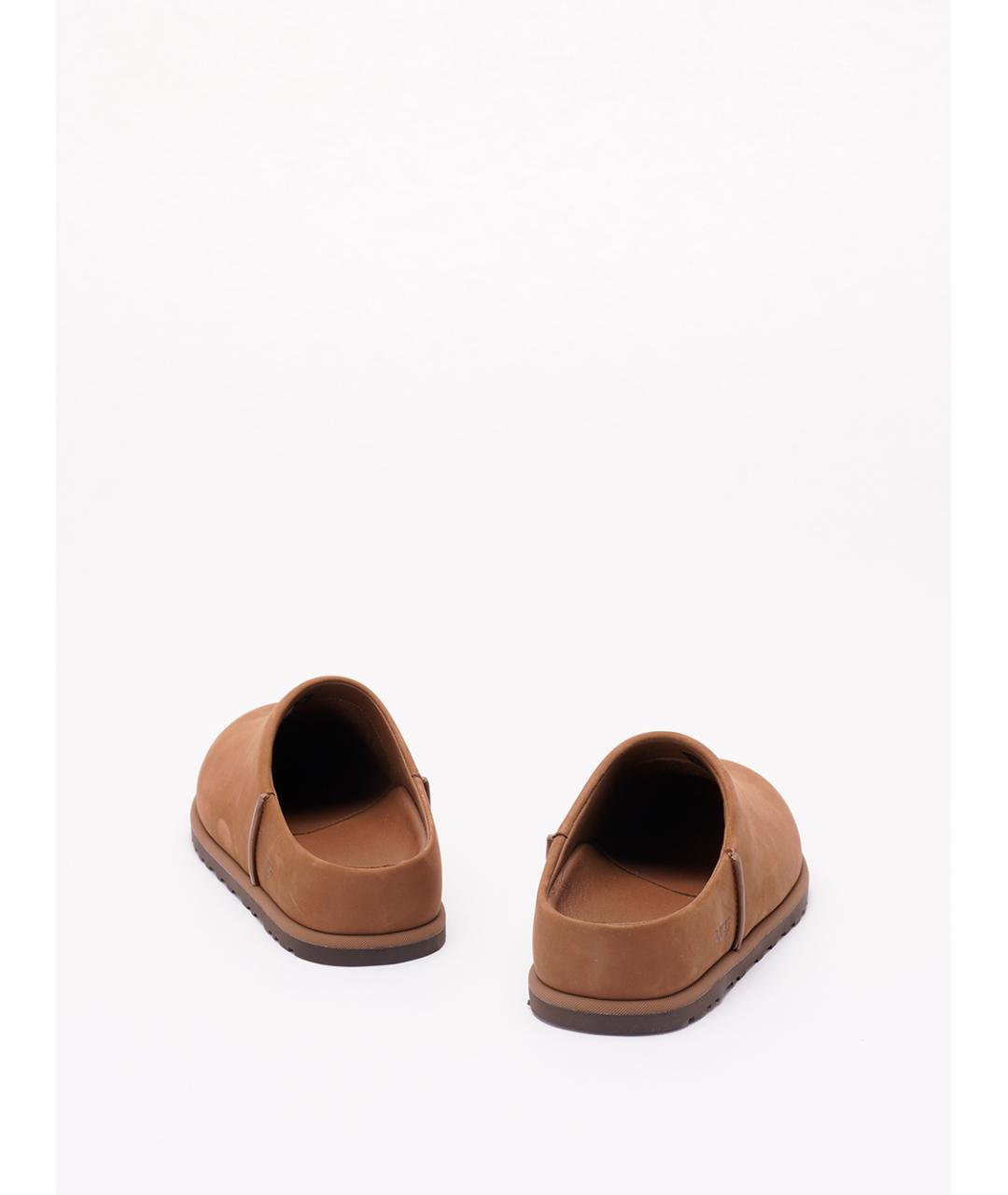 UGG AUSTRALIA Коричневые нубуковые сабо, фото 3