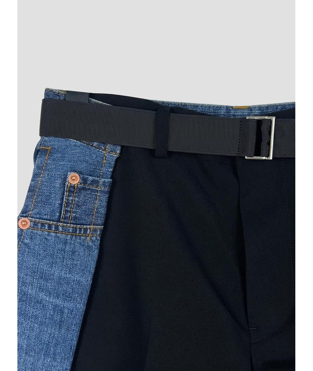 SACAI Черные шерстяные шорты, фото 3