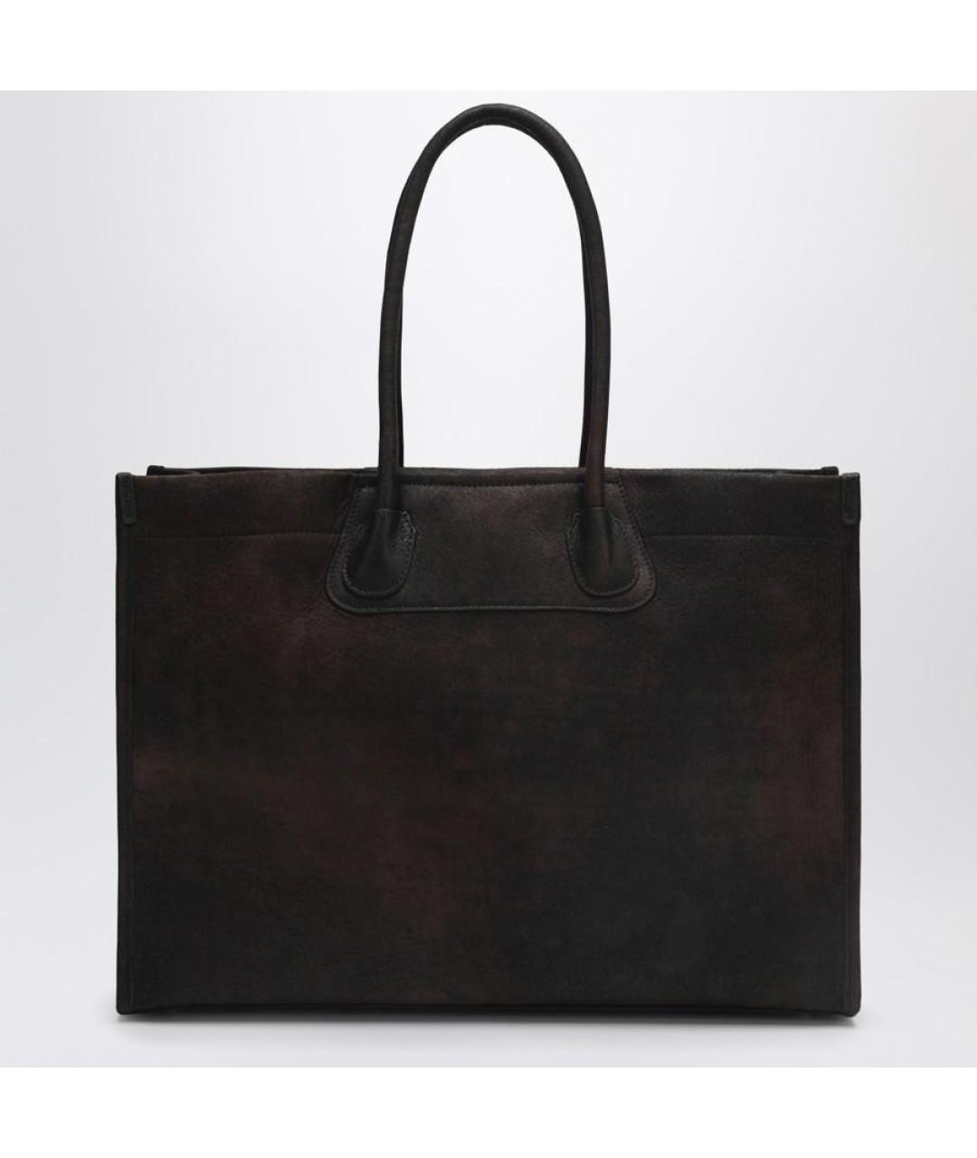 VIVIENNE WESTWOOD Коричневая кожаная сумка тоут, фото 2