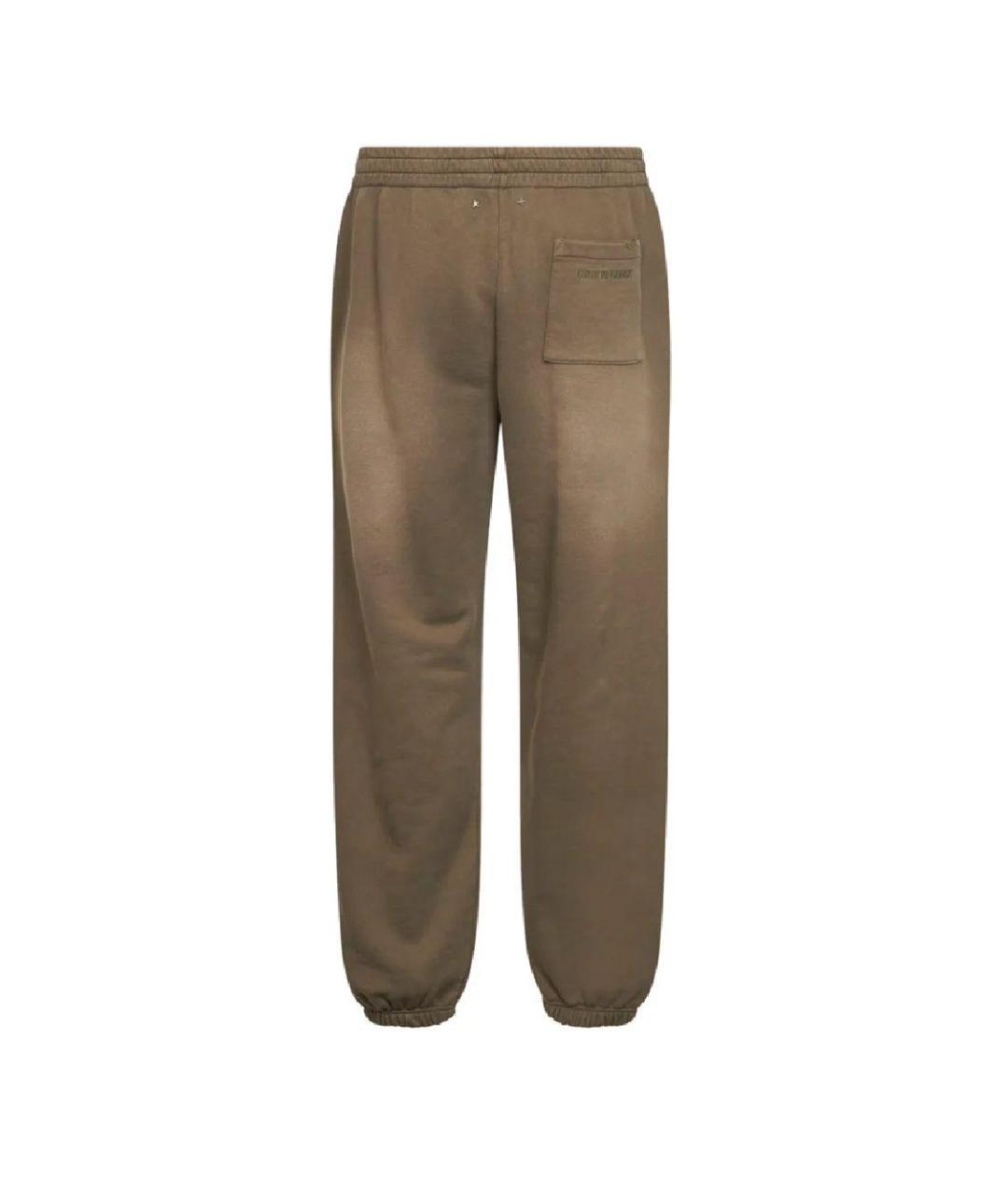 GOLDEN GOOSE DELUXE BRAND Бежевые хлопковые спортивные брюки и шорты, фото 2