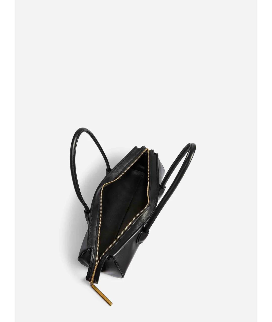 KHAITE Черная кожаная сумка через плечо, фото 4