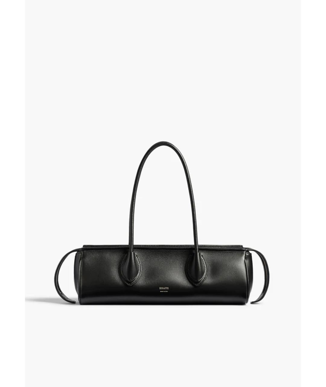 KHAITE Черная кожаная сумка через плечо, фото 5