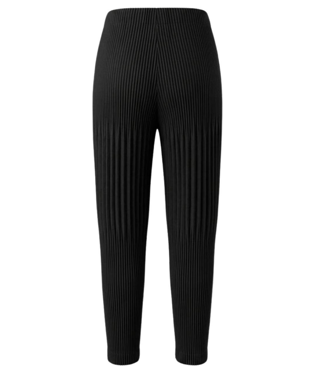 HOMME PLISSE ISSEY MIYAKE Черные классические брюки, фото 2