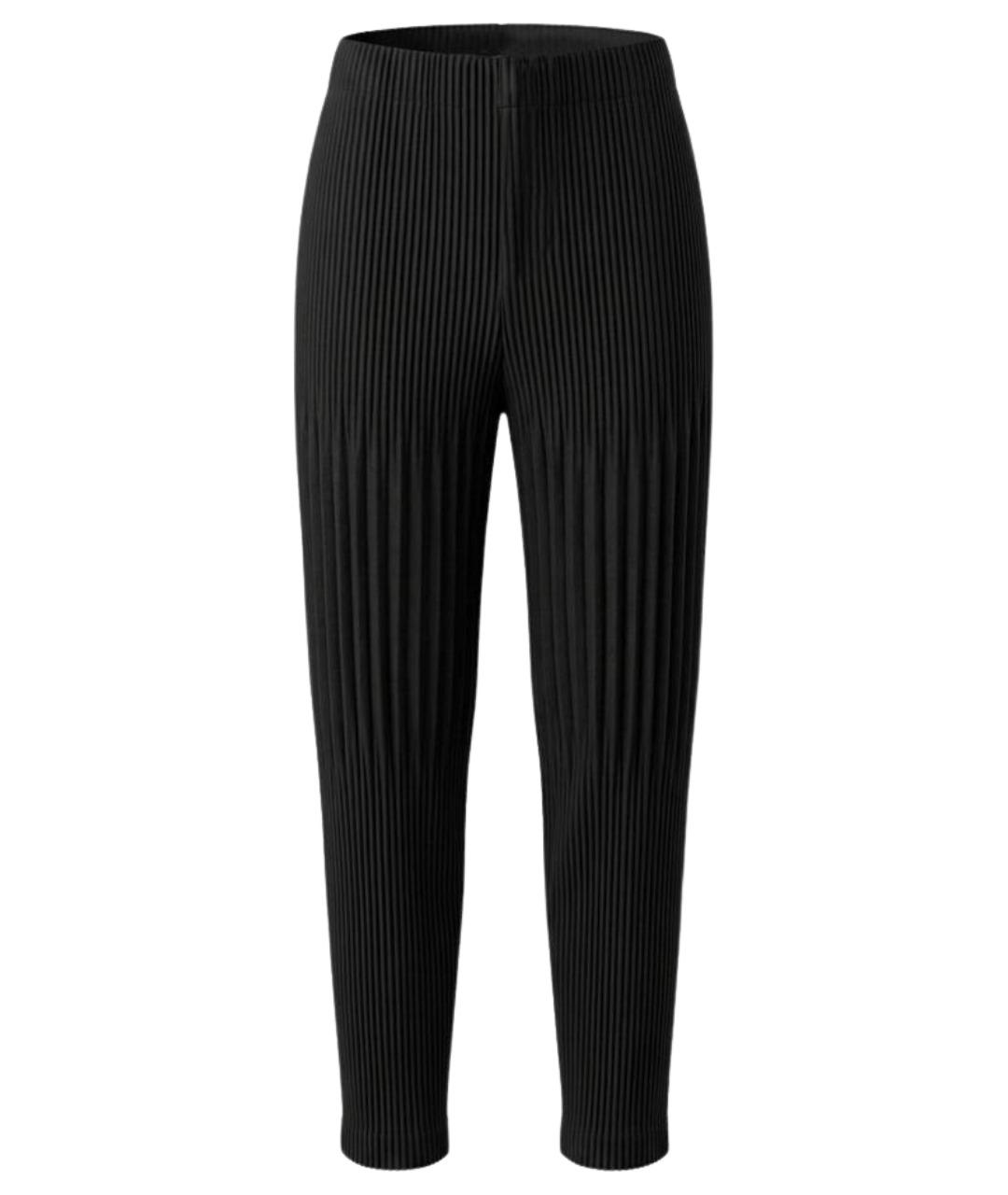 HOMME PLISSE ISSEY MIYAKE Черные классические брюки, фото 1