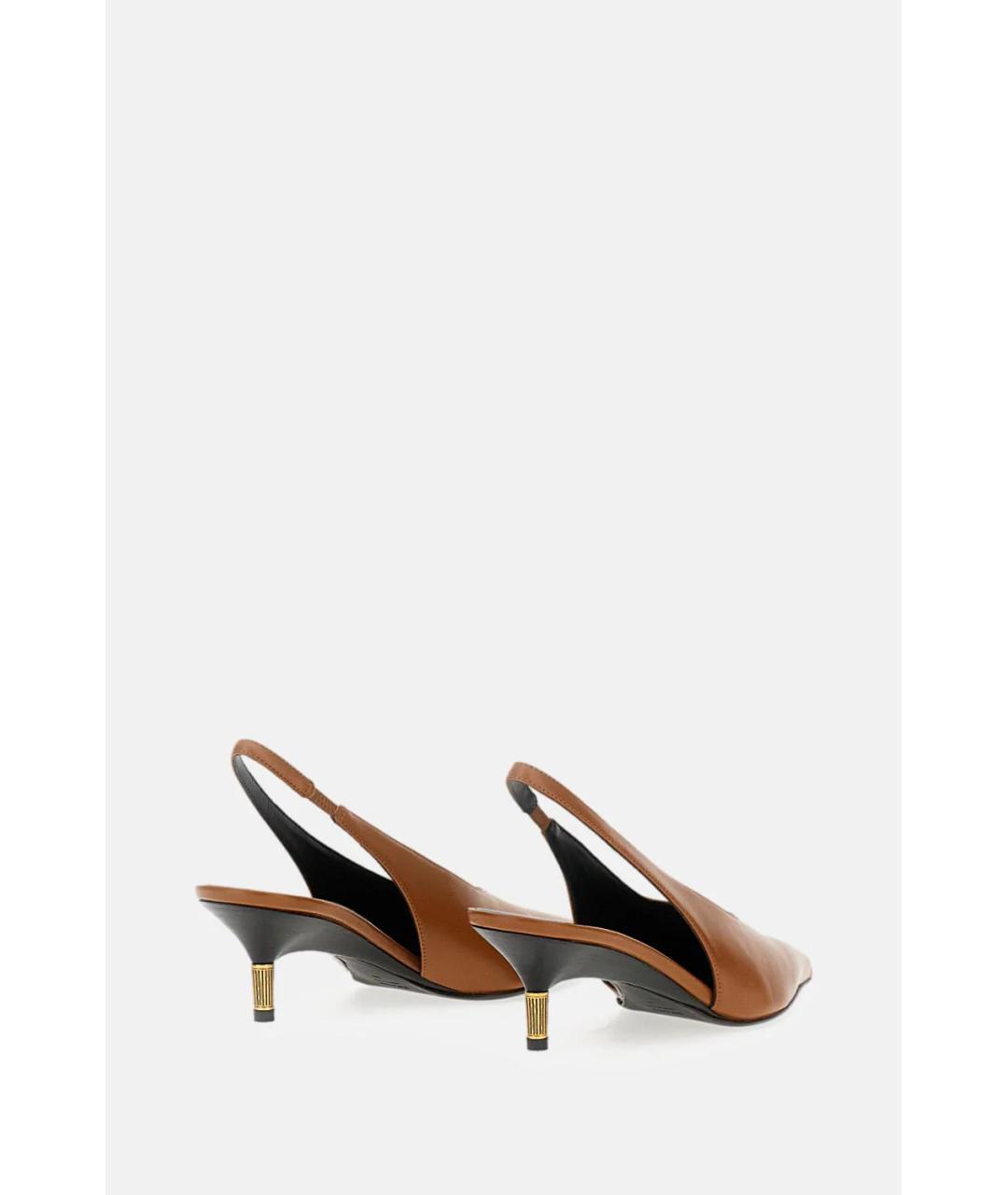 KHAITE Коричневые кожаные туфли, фото 3