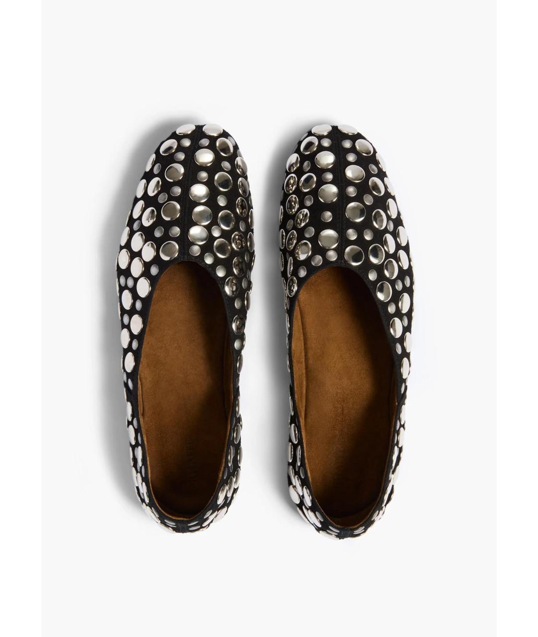 KHAITE Коричневые кожаные балетки, фото 2