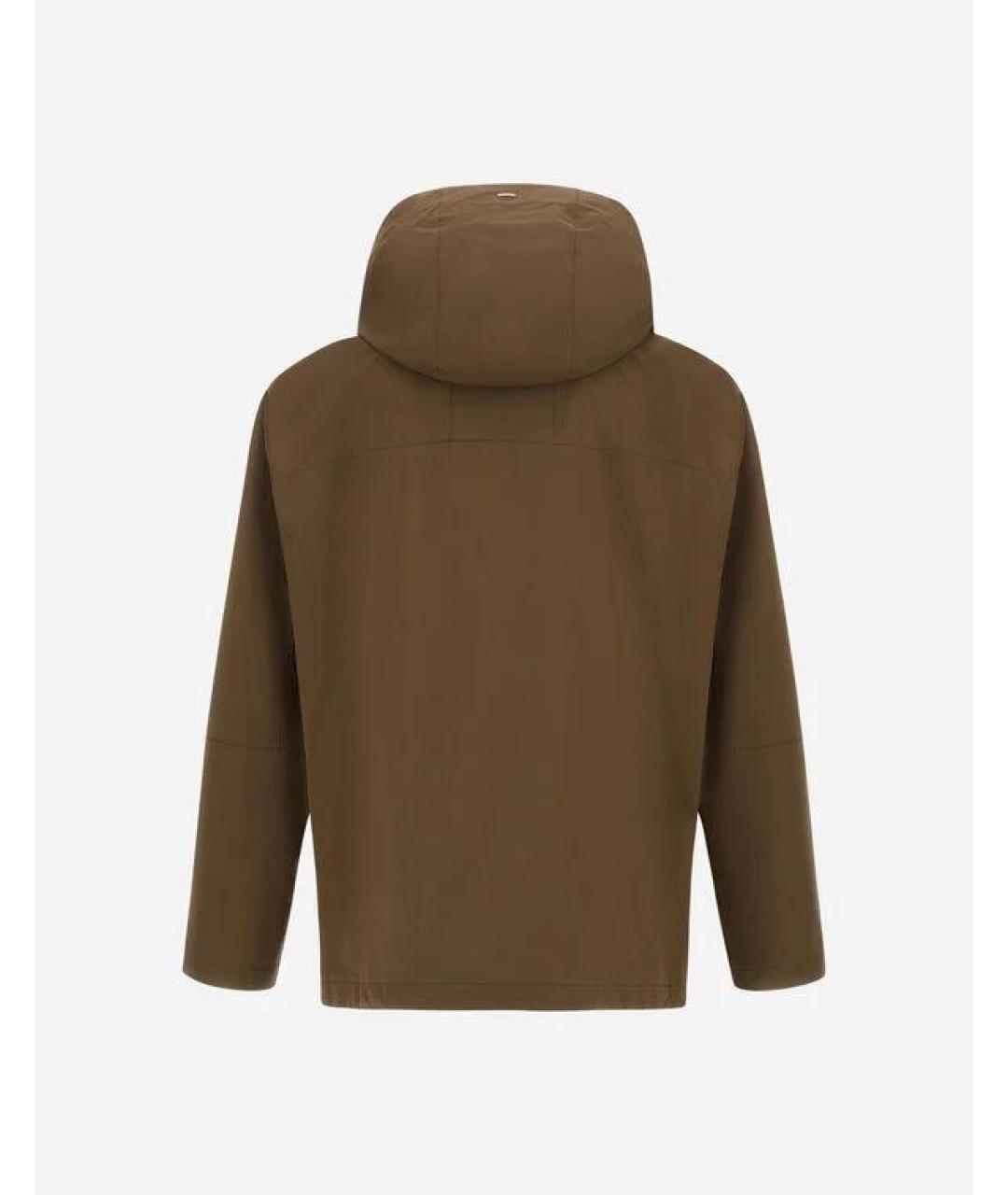 HERNO Коричневая полиэстеровая куртка, фото 2