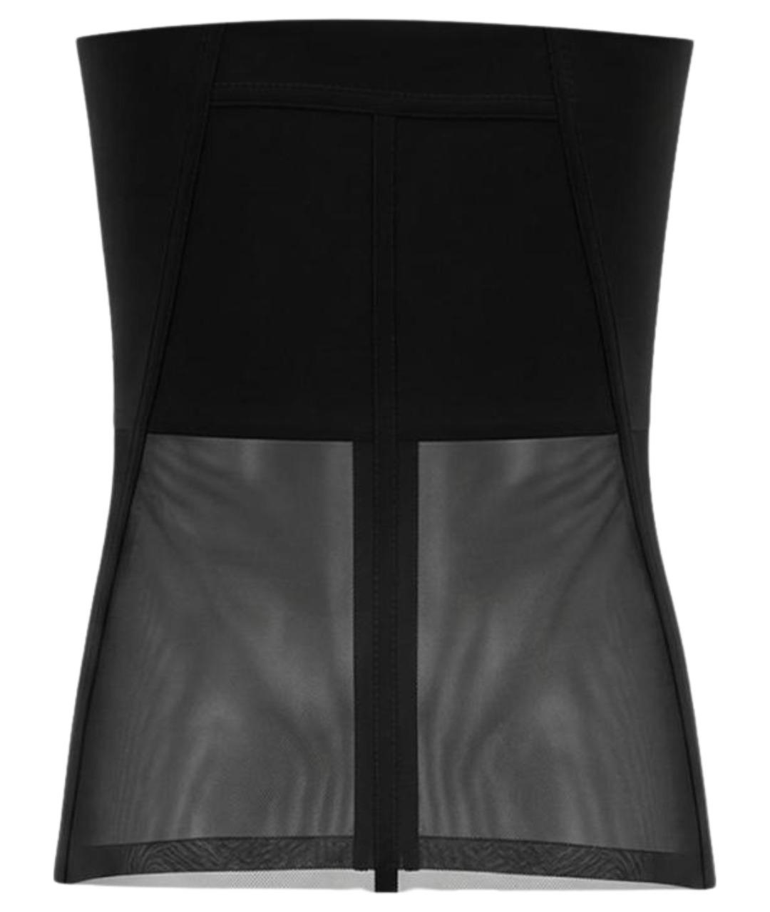 RICK OWENS Черная полиамидовая майка, фото 1