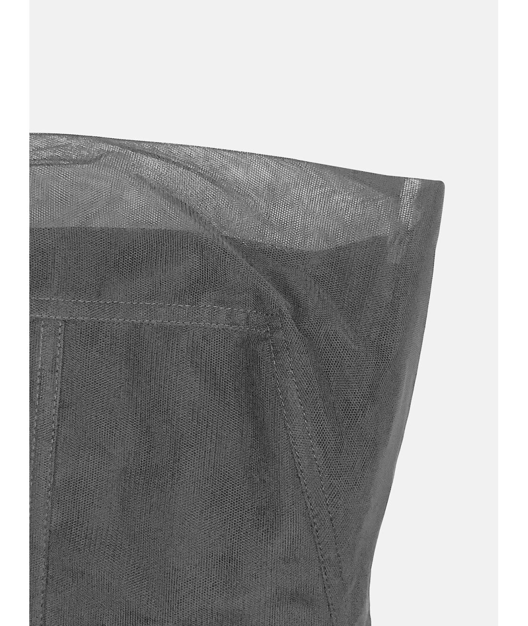 RICK OWENS Черная полиамидовая майка, фото 3