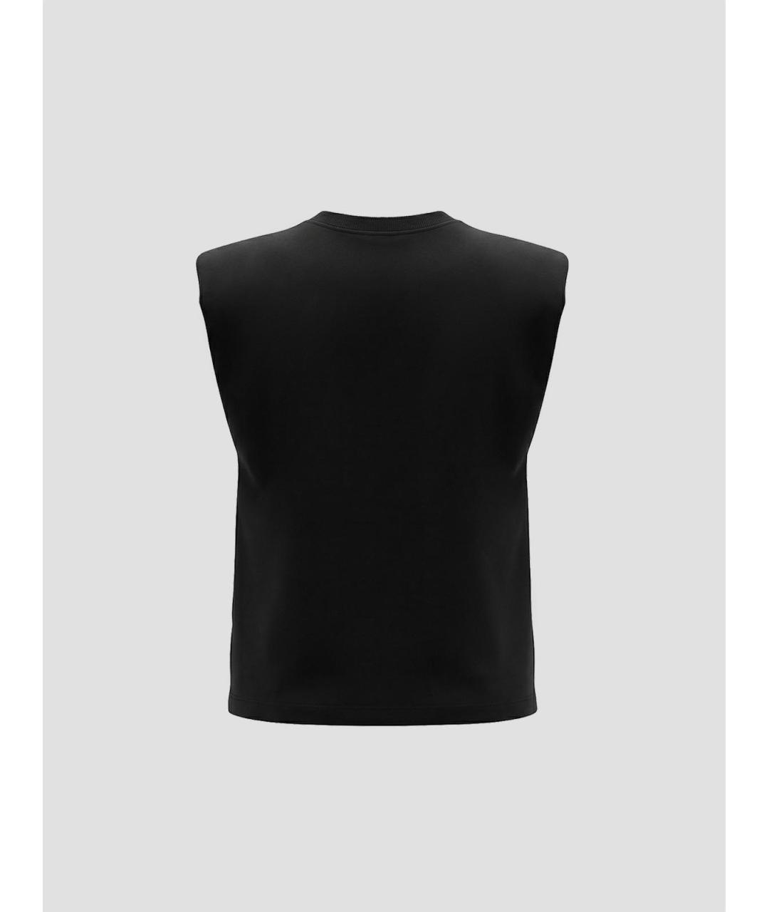 THE FRANKIE SHOP Черная хлопковая майка, фото 2