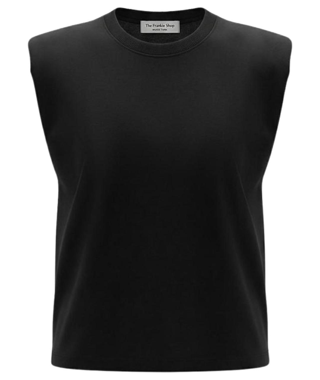 THE FRANKIE SHOP Черная хлопковая майка, фото 1