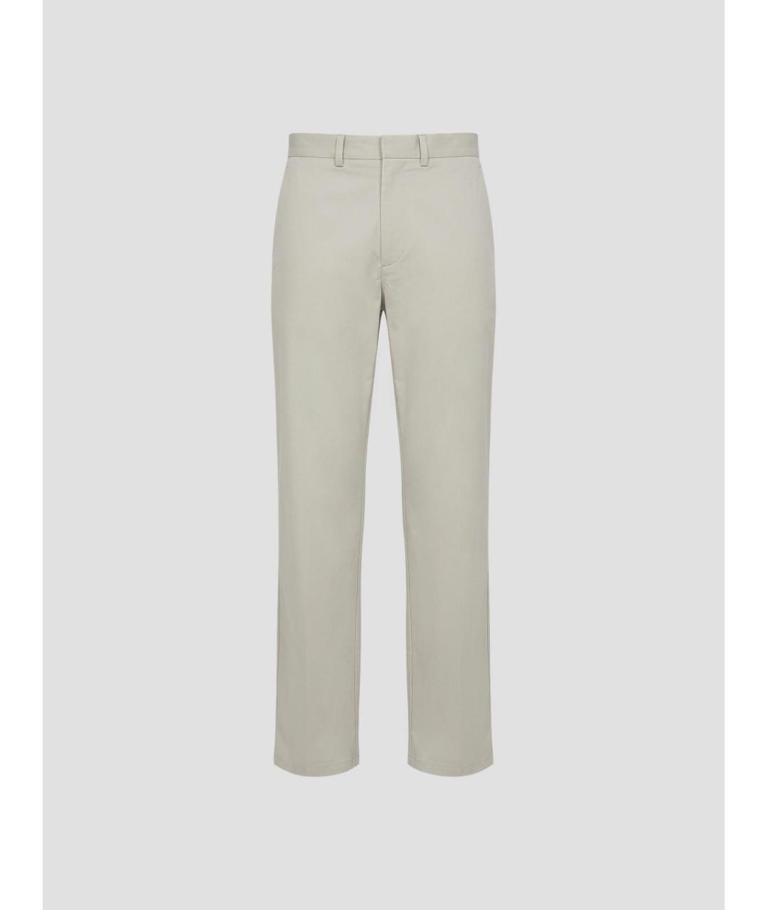 RIER Серые хлопковые классические брюки, фото 4