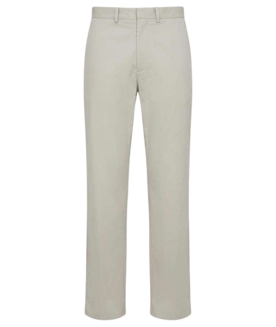 RIER Серые хлопковые классические брюки, фото 1