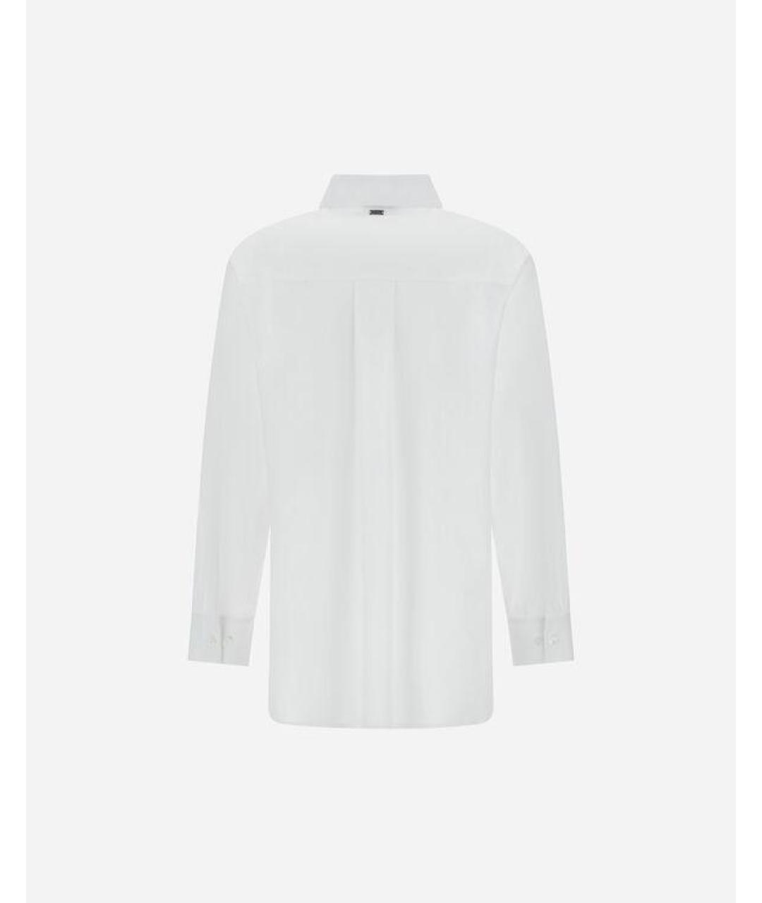 HERNO Белая хлопковая рубашка, фото 2