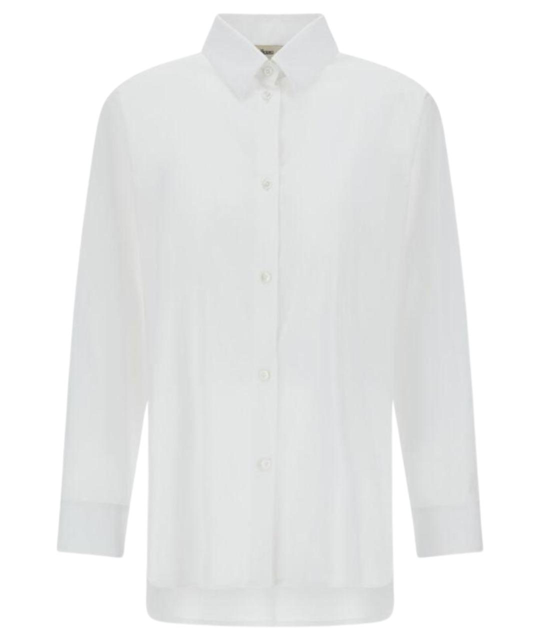 HERNO Белая хлопковая рубашка, фото 1