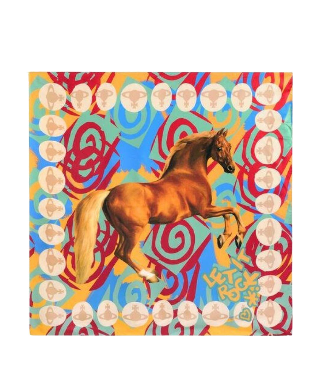 VIVIENNE WESTWOOD Мульти шелковый платок, фото 1