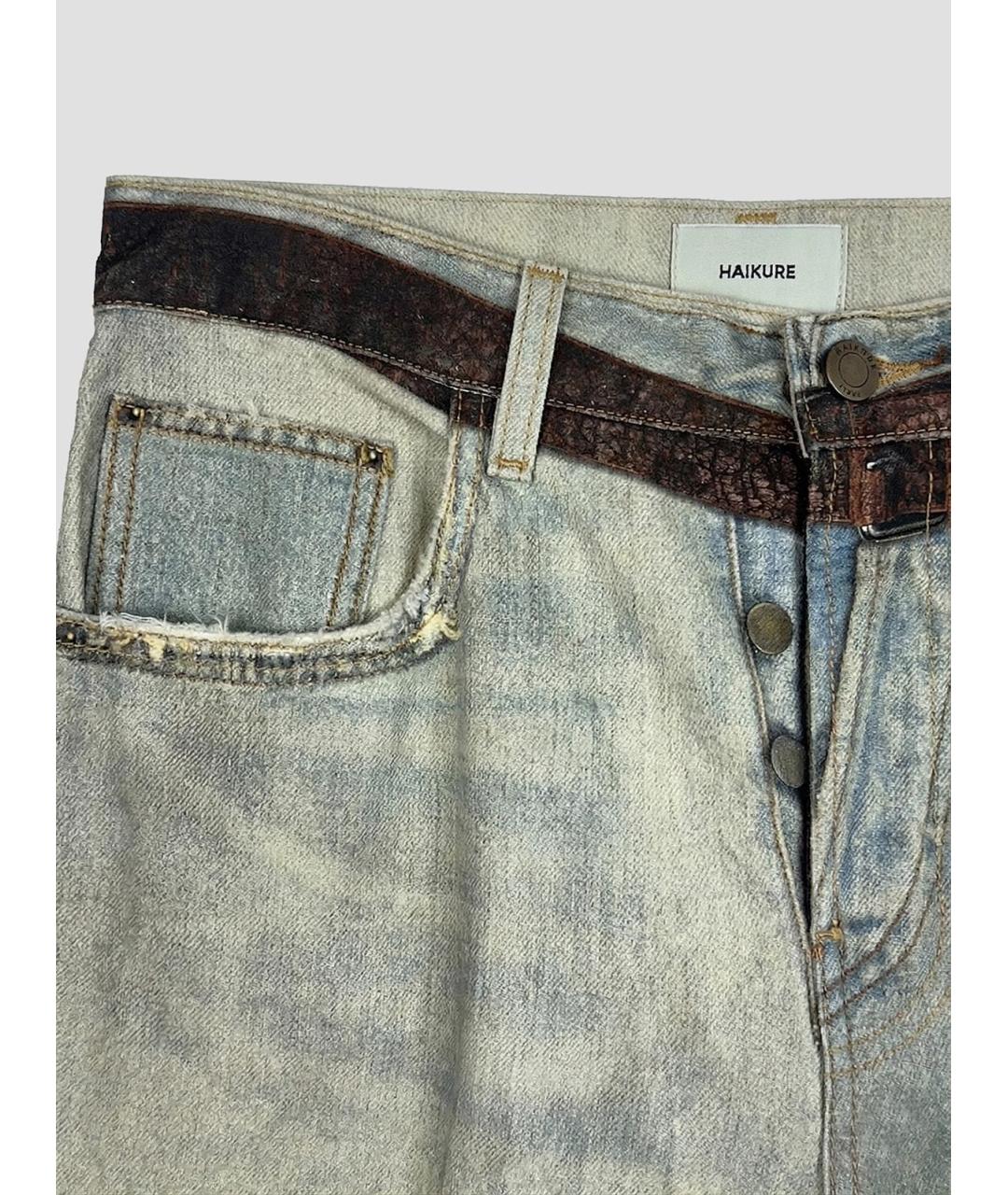 HAIKURE Хлопковые прямые джинсы, фото 3