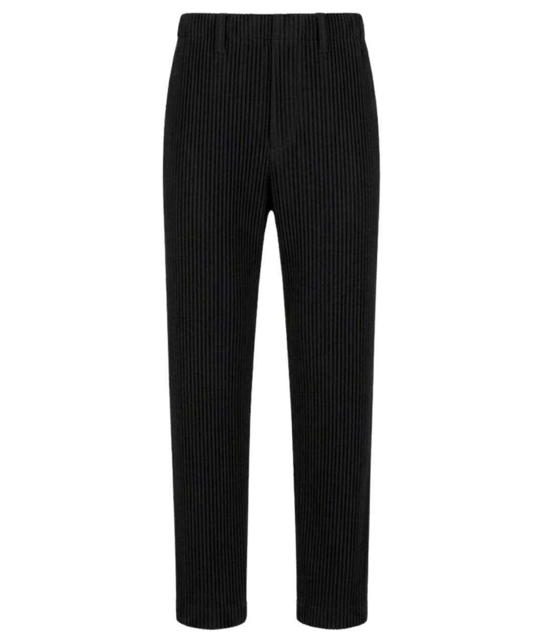HOMME PLISSE ISSEY MIYAKE Черные классические брюки, фото 1