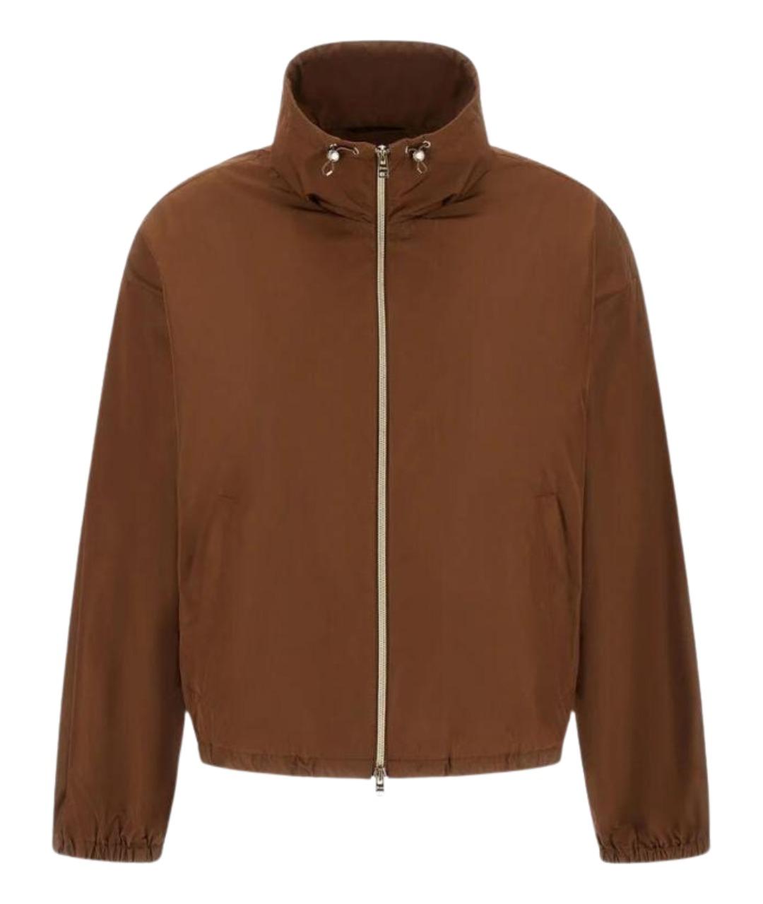 HERNO Коричневая полиэстеровая куртка, фото 1