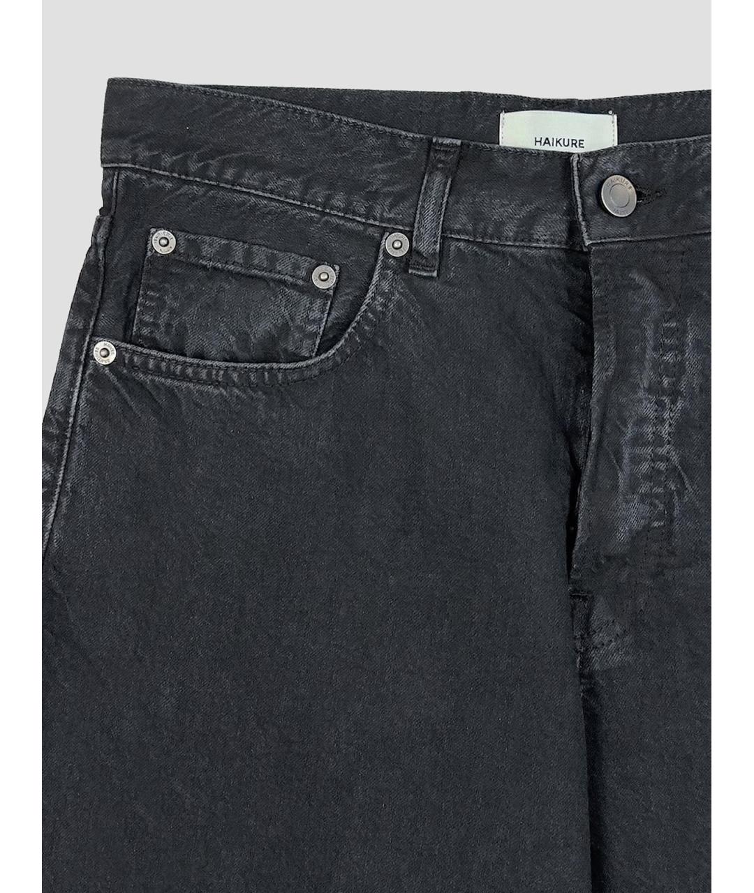 HAIKURE Серые хлопковые прямые джинсы, фото 3