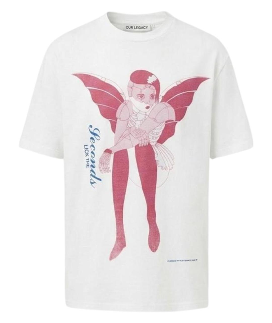 OUR LEGACY Белая хлопковая футболка, фото 1