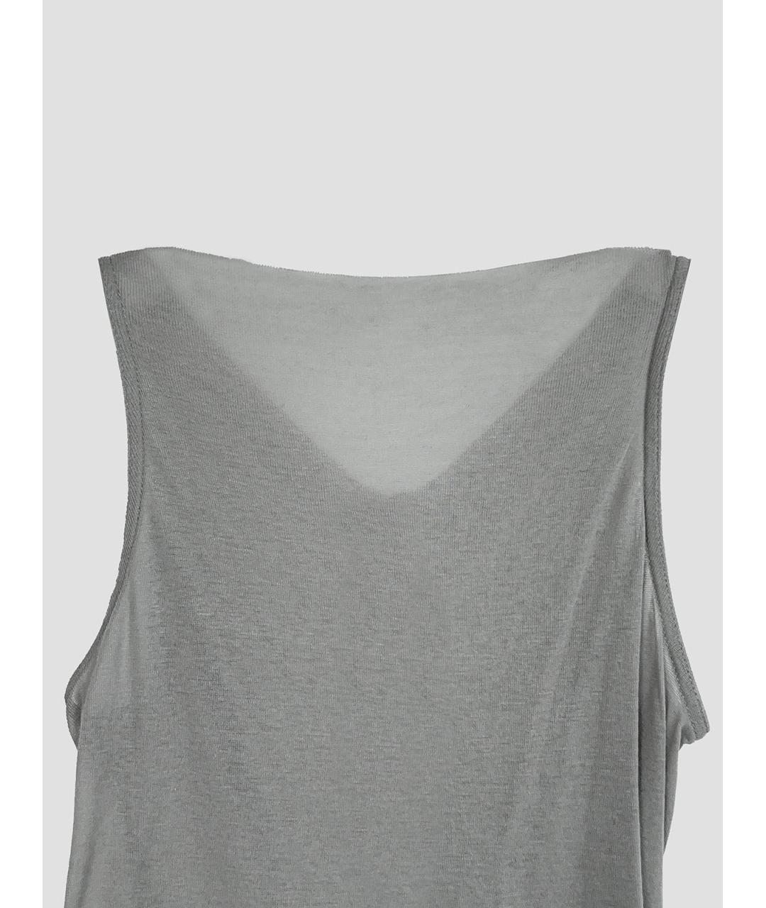 RICK OWENS Белая хлопковая майка, фото 3