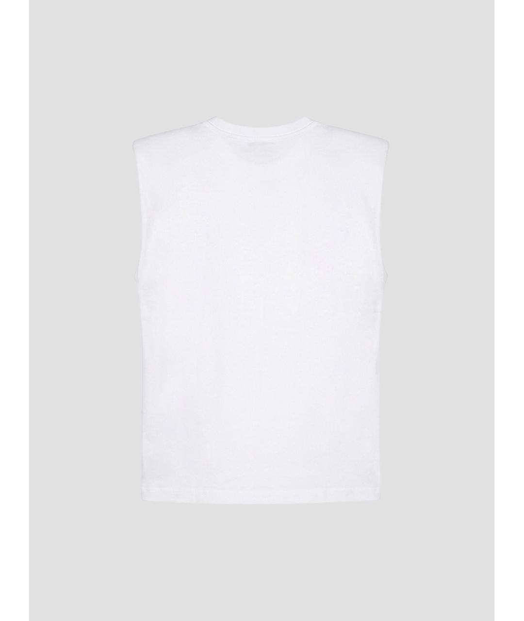 THE FRANKIE SHOP Белая хлопковая майка, фото 2