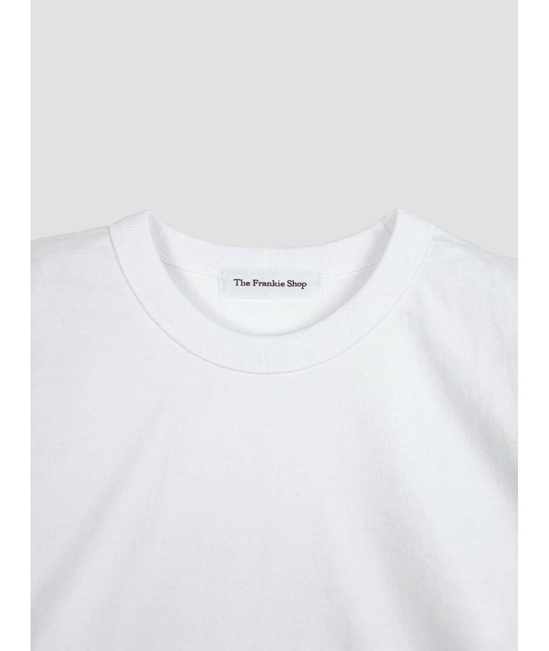 THE FRANKIE SHOP Белая хлопковая майка, фото 3