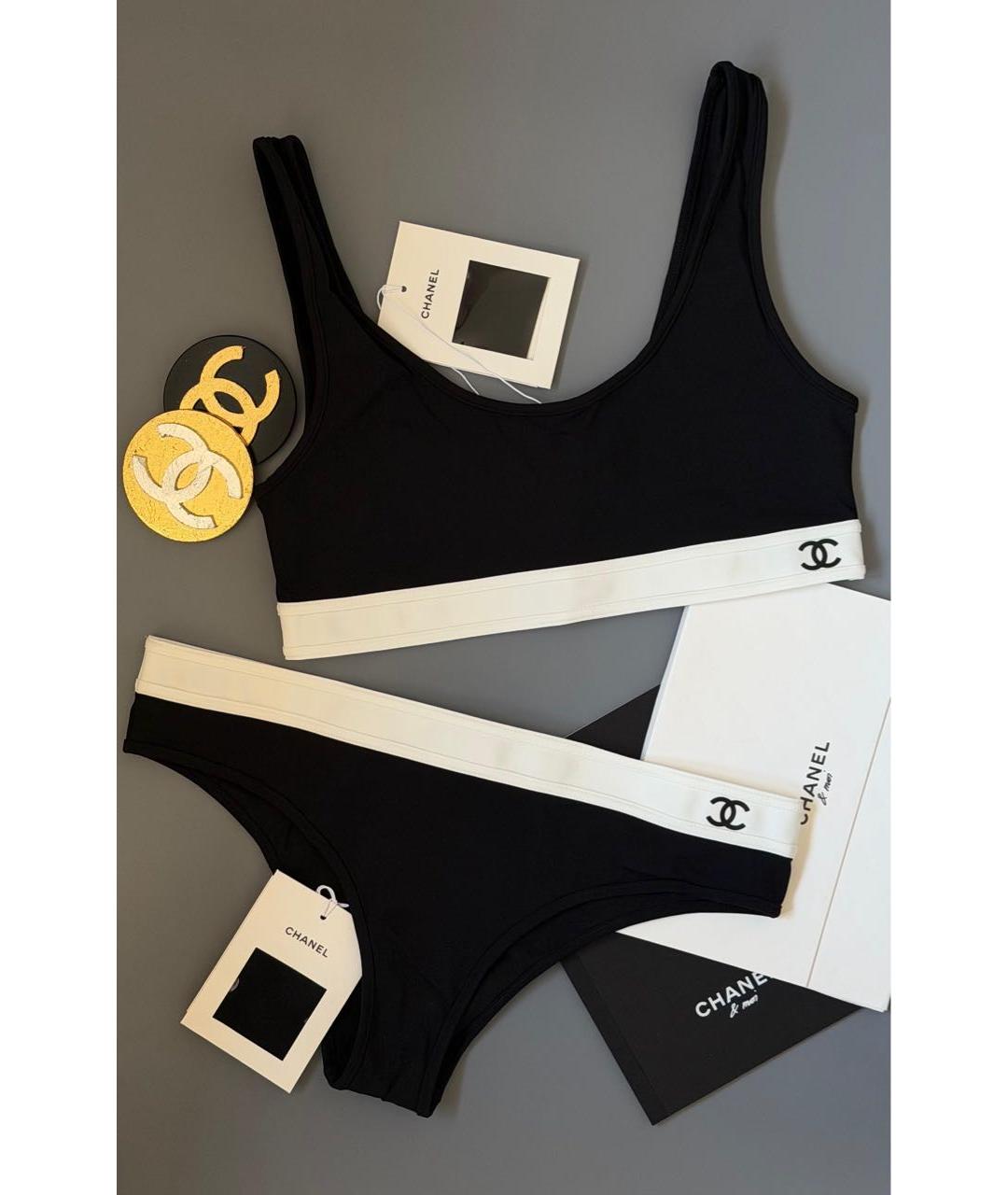 CHANEL Черный купальник, фото 3