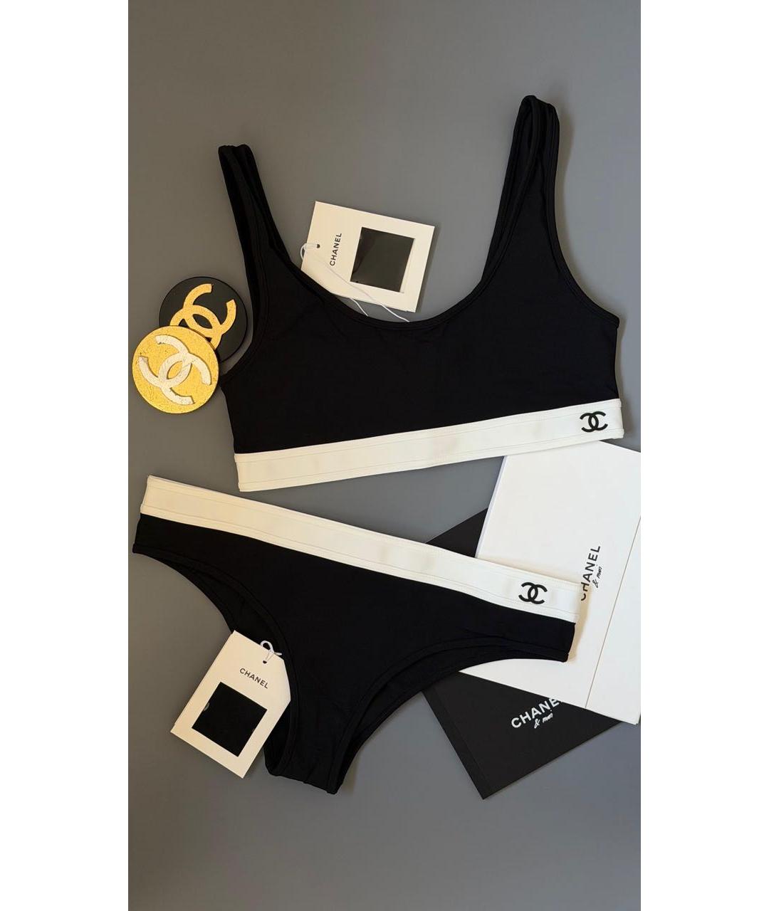 CHANEL Черный купальник, фото 2