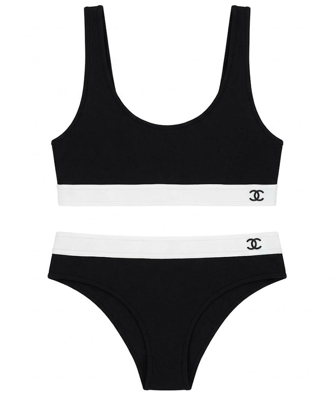 CHANEL Черный купальник, фото 1