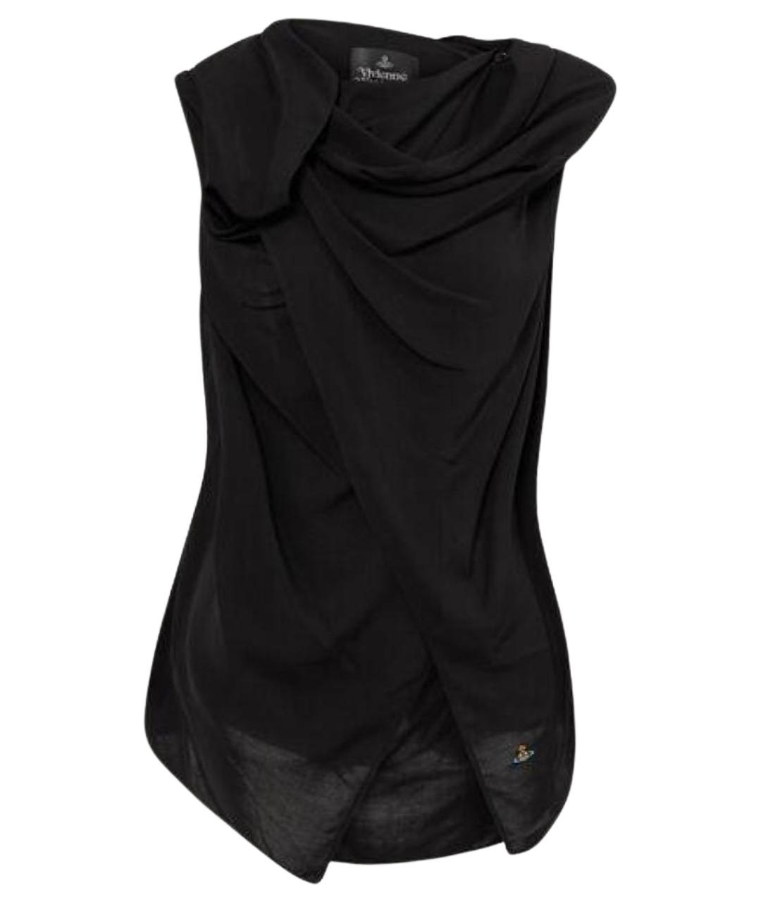 VIVIENNE WESTWOOD Черная вискозная блузы, фото 1