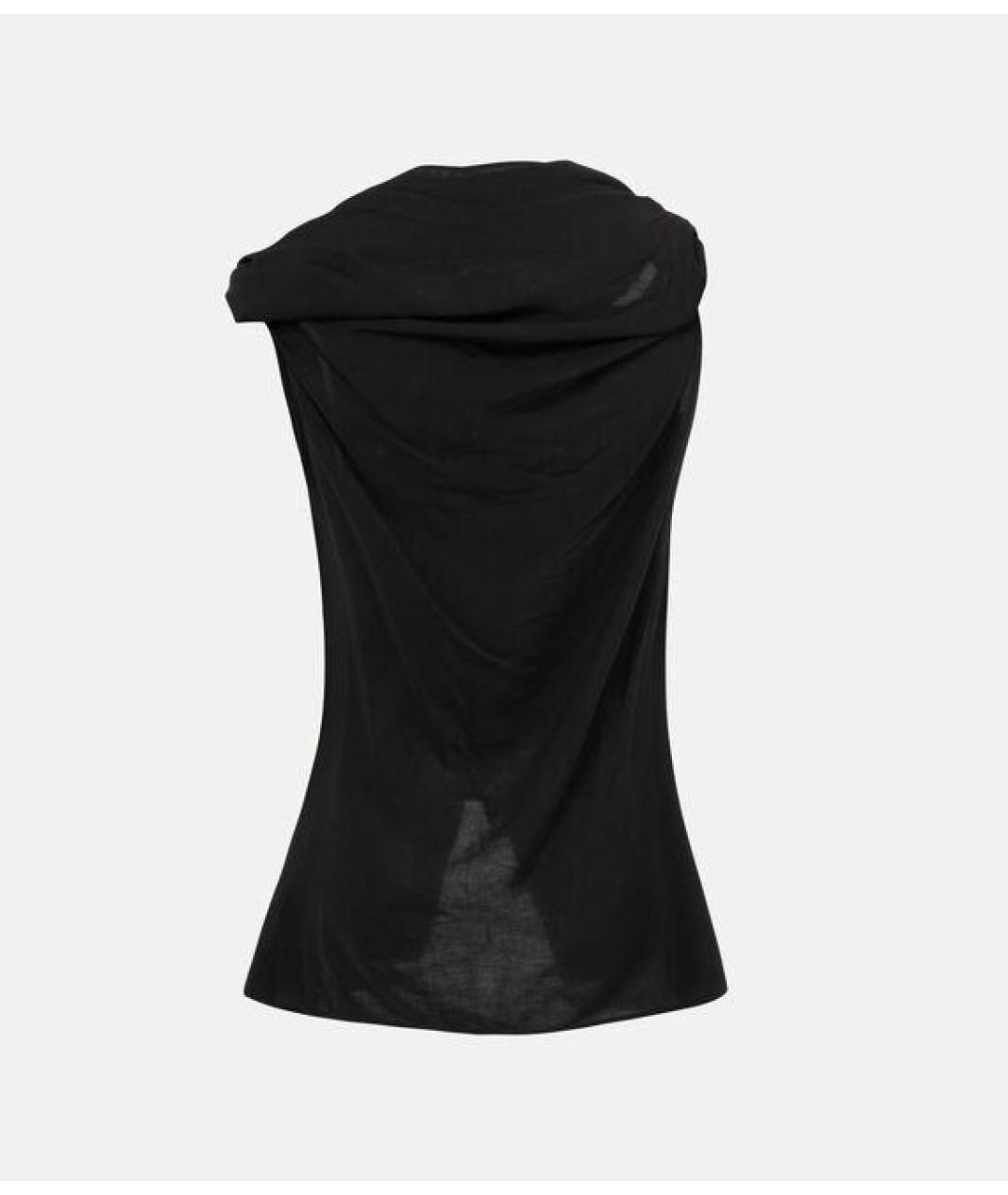 VIVIENNE WESTWOOD Черная вискозная блузы, фото 2