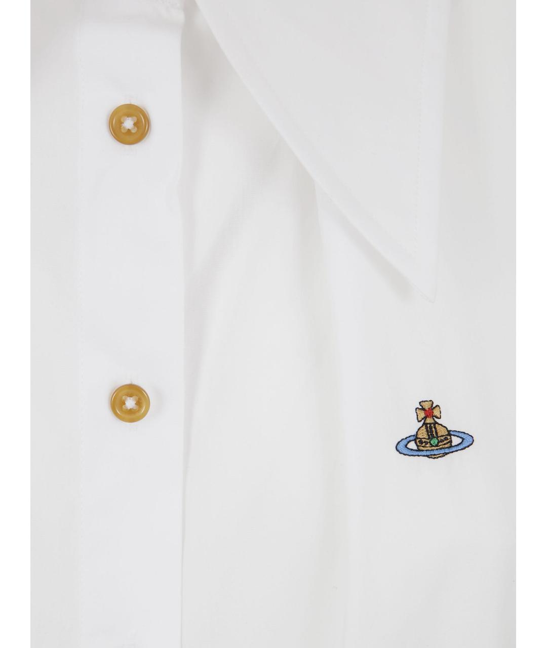 VIVIENNE WESTWOOD Белая хлопковая рубашка, фото 3