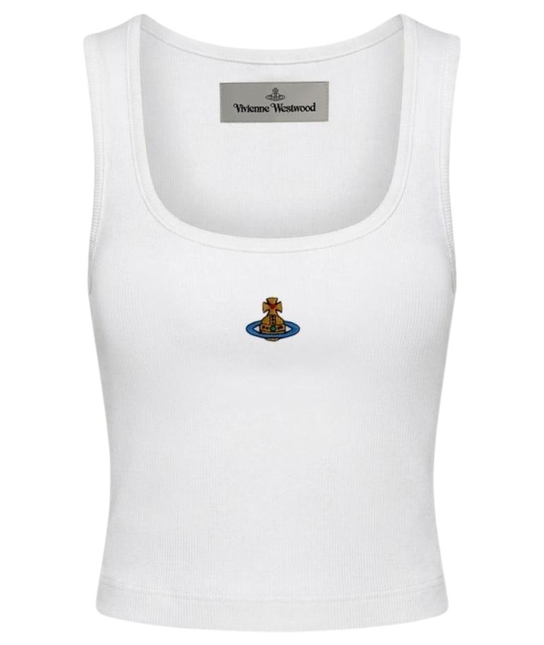 VIVIENNE WESTWOOD Белая хлопковая майка, фото 1