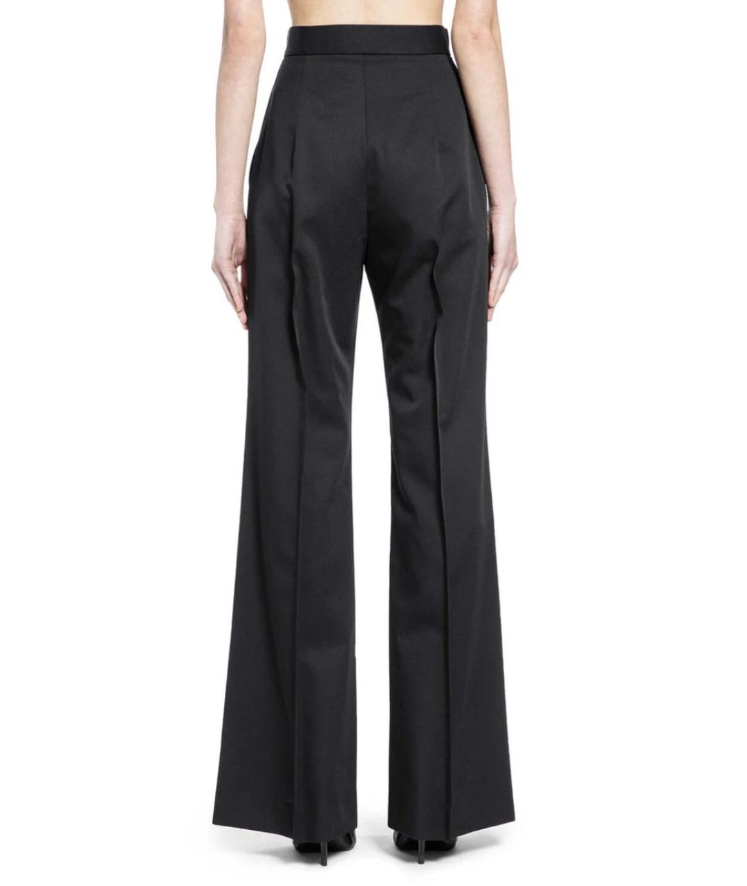 VIVIENNE WESTWOOD Черные шерстяные прямые брюки, фото 2