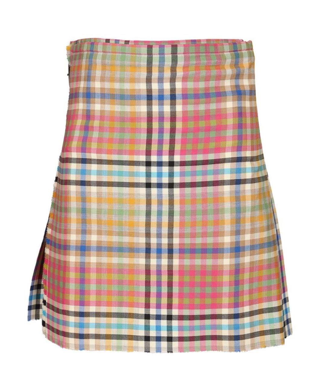 VIVIENNE WESTWOOD Мульти шерстяная юбка мини, фото 1