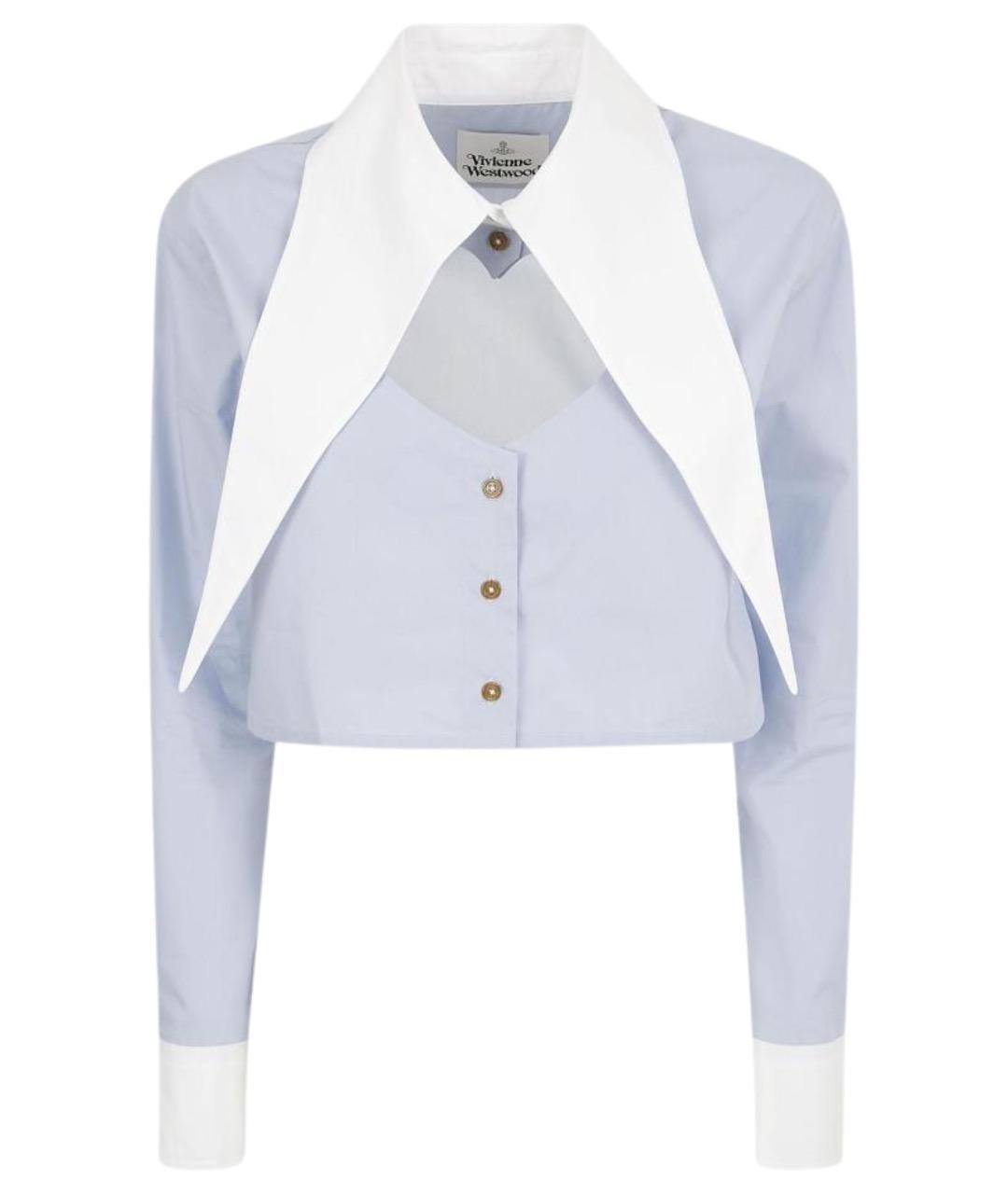 VIVIENNE WESTWOOD Синяя хлопковая рубашка, фото 1