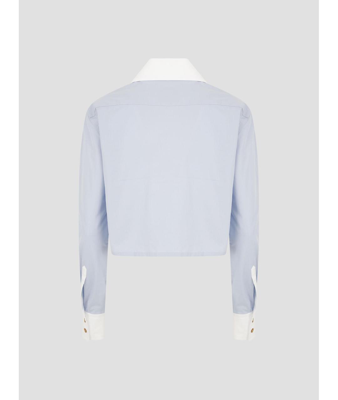 VIVIENNE WESTWOOD Синяя хлопковая рубашка, фото 2