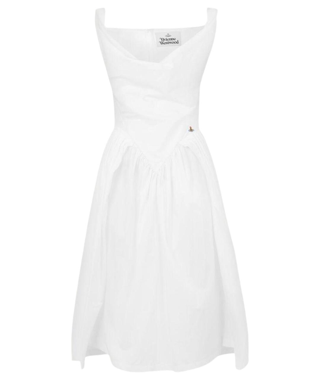 VIVIENNE WESTWOOD Белое хлопковое повседневное платье, фото 1