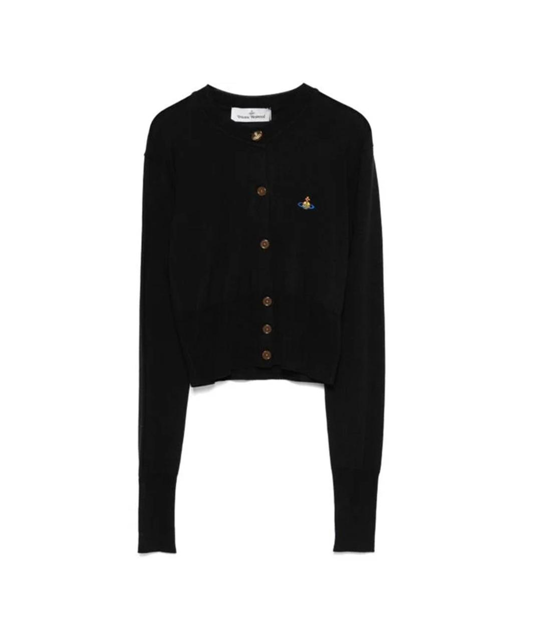VIVIENNE WESTWOOD Черный шерстяной кардиган, фото 1