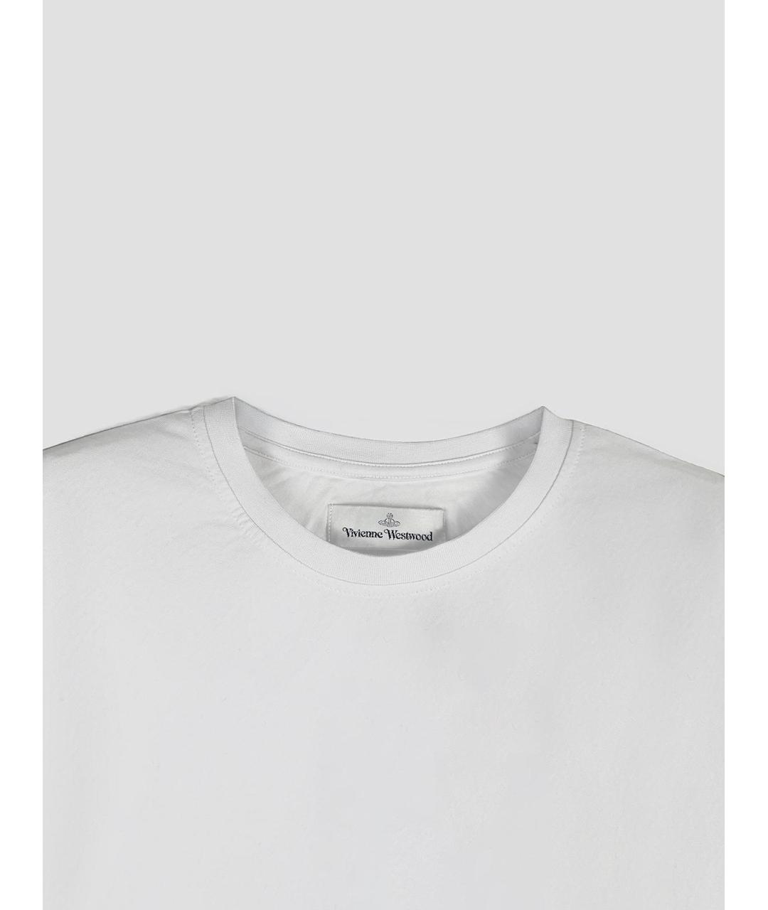 VIVIENNE WESTWOOD Белая хлопковая футболка, фото 3