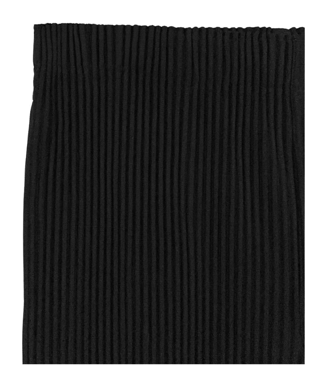 HOMME PLISSE ISSEY MIYAKE Черные классические брюки, фото 3