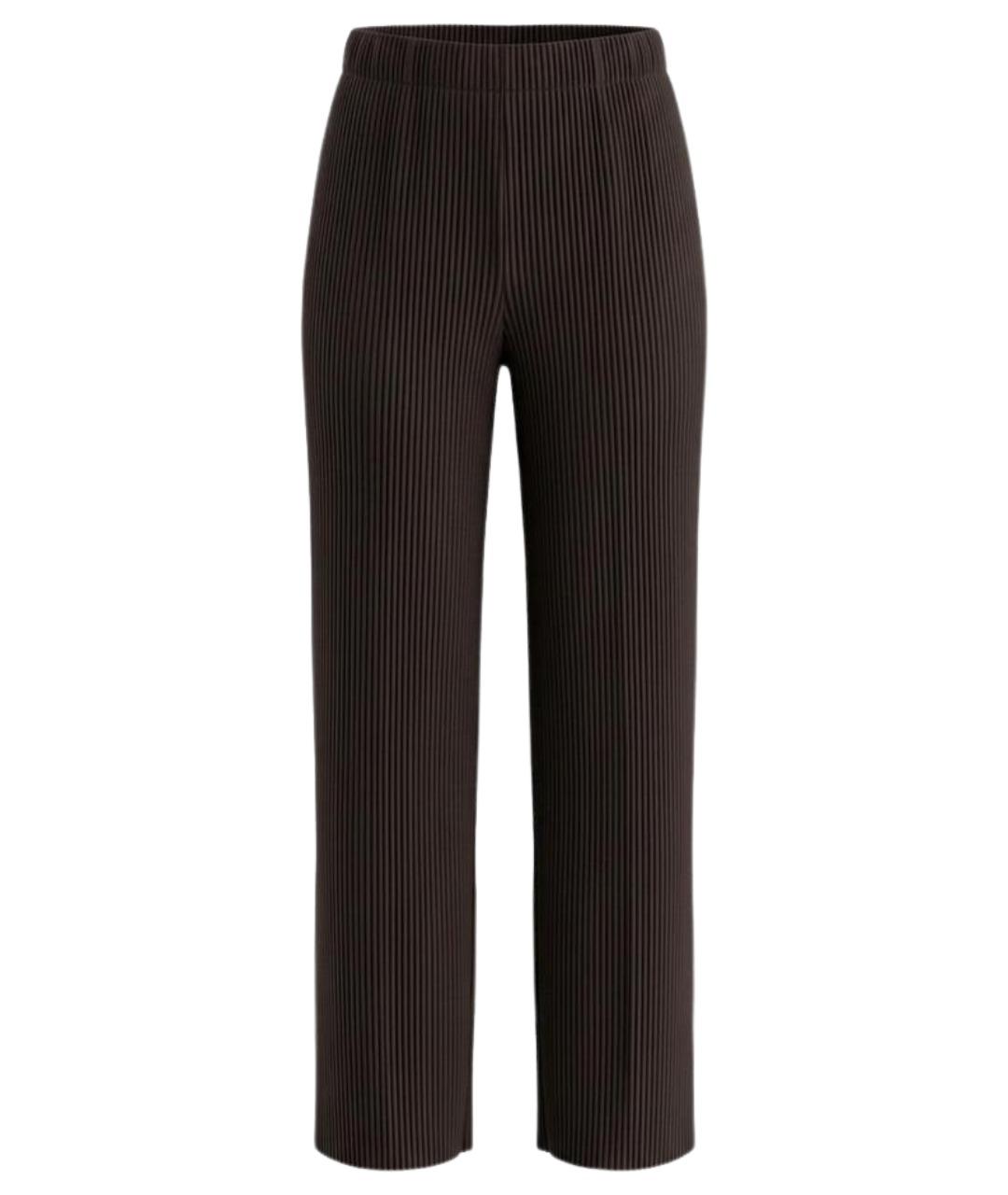 HOMME PLISSE ISSEY MIYAKE Коричневые классические брюки, фото 1