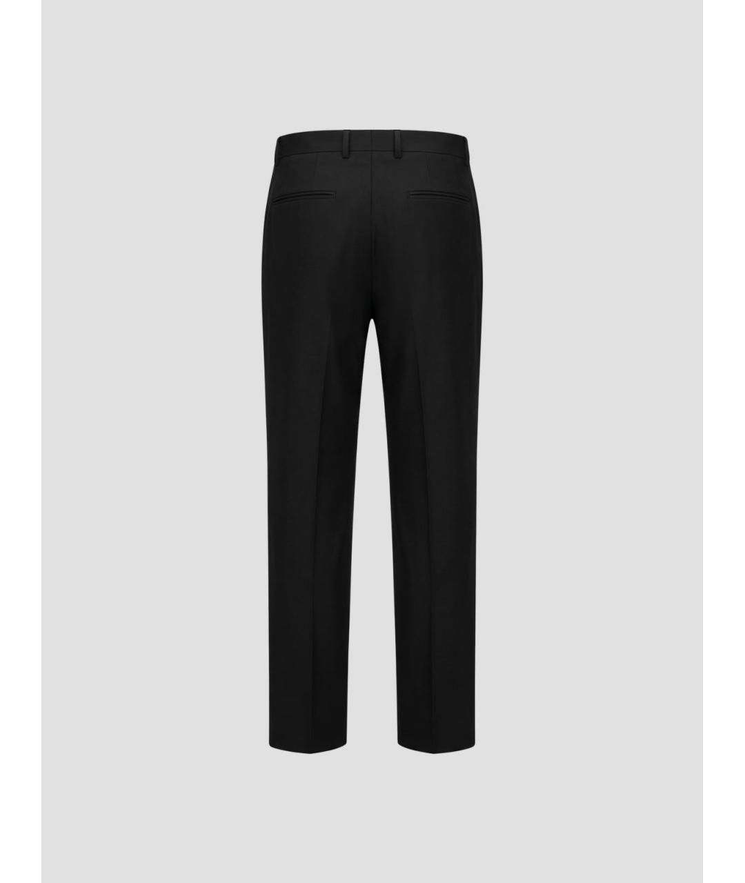 JIL SANDER Черные шерстяные классические брюки, фото 2