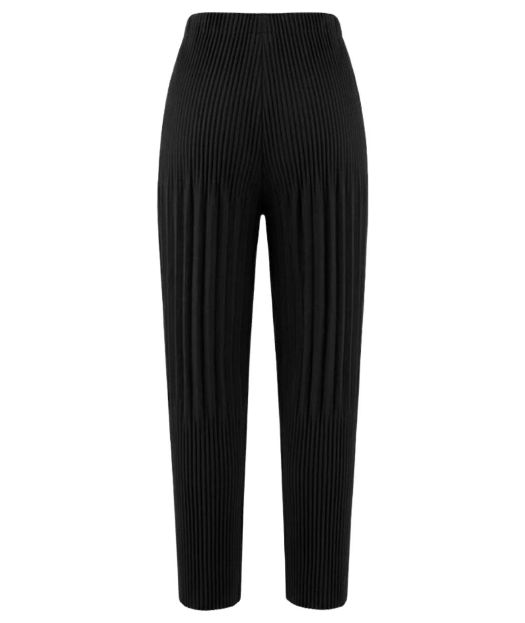 HOMME PLISSE ISSEY MIYAKE Черные классические брюки, фото 2