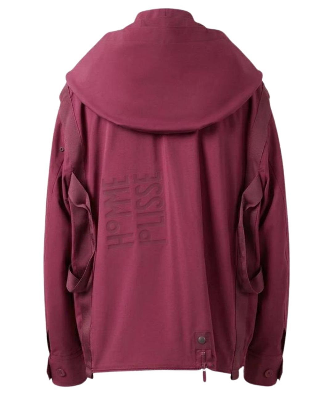 HOMME PLISSE ISSEY MIYAKE Бордовая куртка, фото 2