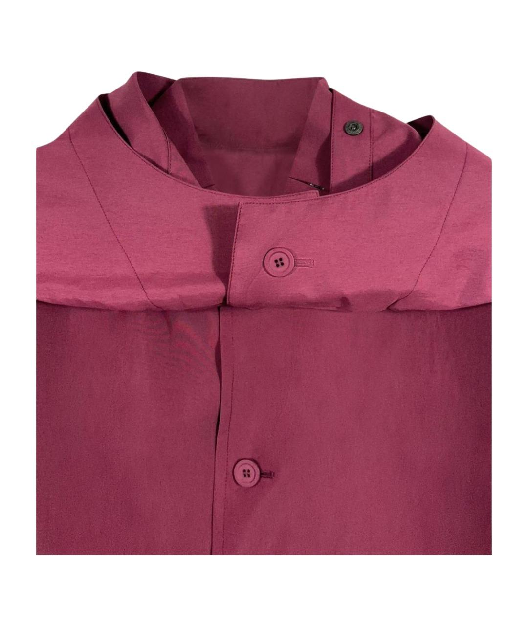 HOMME PLISSE ISSEY MIYAKE Бордовая куртка, фото 3