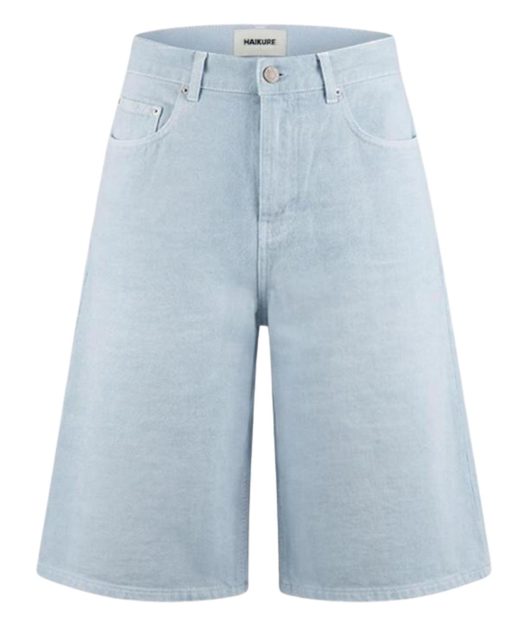 HAIKURE Голубые хлопковые прямые джинсы, фото 1