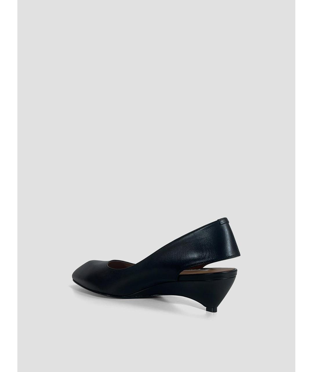 JIL SANDER Черные кожаные туфли, фото 3